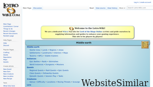 lotro-wiki.com Screenshot