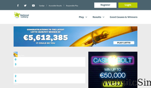 lottery.ie Screenshot