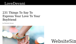 lovedevani.com Screenshot