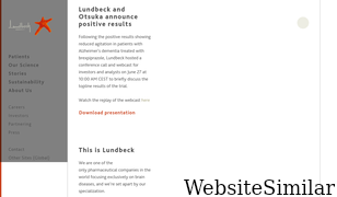 lundbeck.com Screenshot