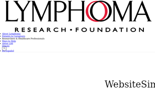 lymphoma.org Screenshot