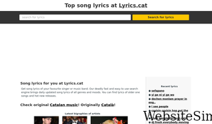 lyrics.cat Screenshot