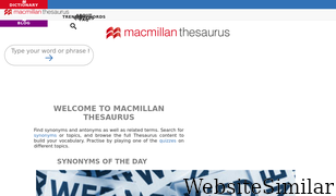 macmillanthesaurus.com Screenshot