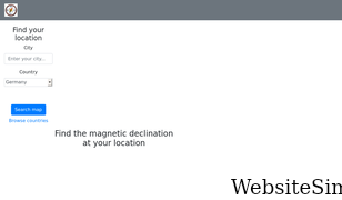magnetic-declination.com Screenshot