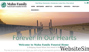 mahnfamilyfuneralhome.com Screenshot
