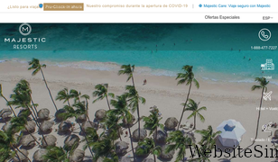 majestic-resorts.com Screenshot