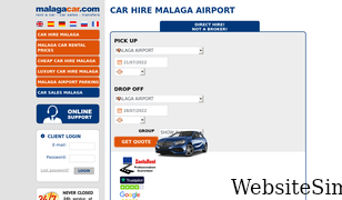 malagacar.com Screenshot