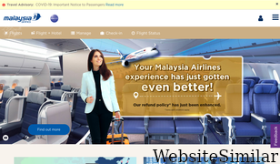 malaysiaairlines.com Screenshot