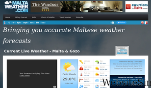 maltaweather.com Screenshot