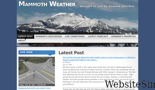 mammothweather.com Screenshot