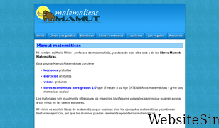 mamutmatematicas.com Screenshot