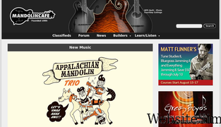 mandolincafe.com Screenshot