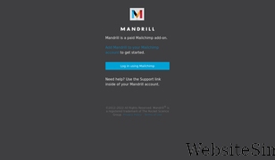 mandrillapp.com Screenshot