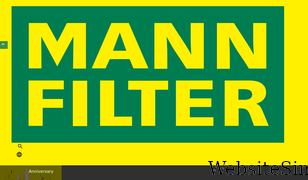 mann-filter.com Screenshot