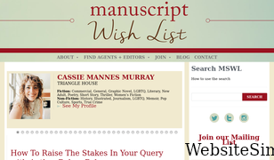 manuscriptwishlist.com Screenshot