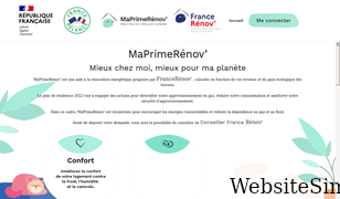 maprimerenov.gouv.fr Screenshot