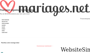 mariages.net Screenshot