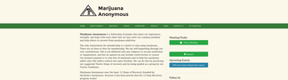 marijuana-anonymous.org Screenshot