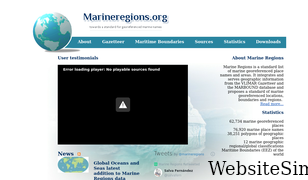 marineregions.org Screenshot