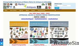 marks4antiques.com Screenshot