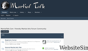 martialtalk.com Screenshot