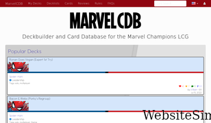 marvelcdb.com Screenshot