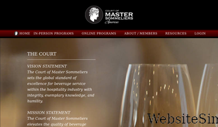 mastersommeliers.org Screenshot