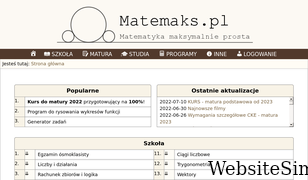 matemaks.pl Screenshot