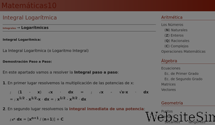 matematicas10.net Screenshot