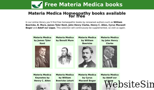 materiamedica.info Screenshot