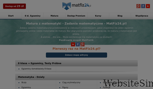 matfiz24.pl Screenshot