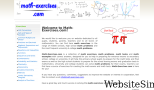 math-exercises.com Screenshot