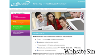 mathcentre.ac.uk Screenshot
