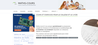 maths-cours.fr Screenshot