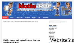 maths-pdf.fr Screenshot