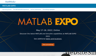 matlabexpo.com Screenshot