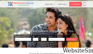 matrimonialsindia.com Screenshot