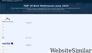 mattressverdict.com Screenshot