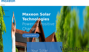 maxeon.com Screenshot