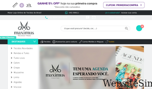 maximustecidos.com.br Screenshot