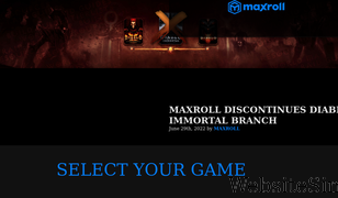 maxroll.gg Screenshot