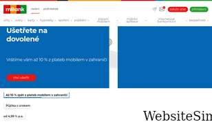 mbank.cz Screenshot