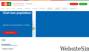 mbank.sk Screenshot