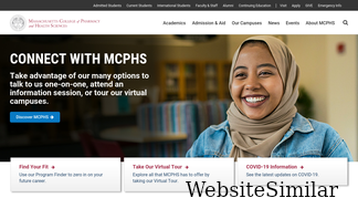 mcphs.edu Screenshot