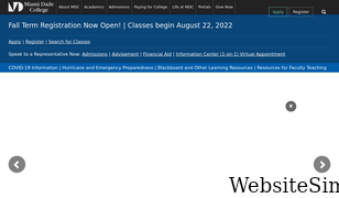 mdc.edu Screenshot