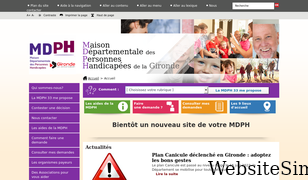mdph33.fr Screenshot