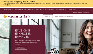 mechanicsbank.com Screenshot