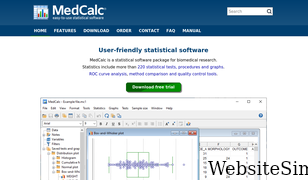 medcalc.org Screenshot