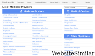 medicarelist.com Screenshot