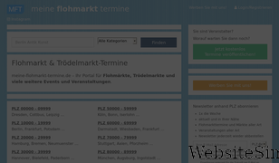 meine-flohmarkt-termine.de Screenshot